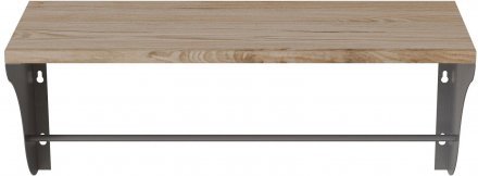 Настінна полиця Ferrum-decor Комфі 260x500x240 метал Сірий ДСП Дуб Сан-Марино 16 мм (FRD-102731) Настінна полиця Ferrum-decor Комфі 260x500x240 метал Сірий ДСП Дуб Сан-Марино 16 мм (FRD-102731)
