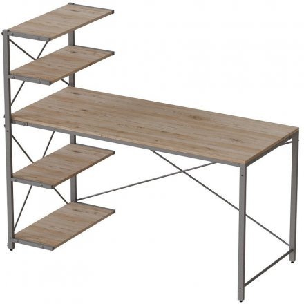Комп'ютерний стіл Ferrum-decor Джек 75x140x60 Сірий ДСП Дуб Сан-Марино (FRD-104415)