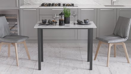 Стіл універсальний Knap Ferrum-decor 750x1400x700 Чорний метал ДСП Білий 16 мм (FRD-106378) Стіл універсальний Knap Ferrum-decor 750x1400x700 Чорний метал ДСП Білий 16 мм (FRD-106378)
