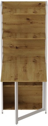 Стіл книжка з етажеркою Практик 2 Ferrum-decor 1555x640x990 Білий метал ДСП Дуб Артизан 16 мм (FRD-104637) Стіл книжка з етажеркою Практик 2 Ferrum-decor 1555x640x990 Білий метал ДСП Дуб Артизан 16 мм (FRD-104637)