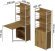 Стіл книжка з етажеркою Практик 2 Ferrum-decor 1555x640x990 Білий метал ДСП Дуб Артизан 16 мм (FRD-104637)