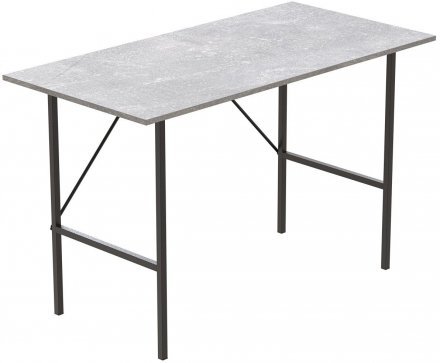 Стіл письмовий LINE Тайм Ferrum-decor 750x1000x600 Чорний метал ДСП Бетон 16 мм (FRD-104877)