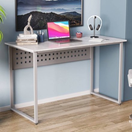 Стіл письмовий Майк Ferrum-decor 75x120x60 Сірий метал ДСП Бетон 32 мм (FRD-106518) Стіл письмовий Майк Ferrum-decor 75x120x60 Сірий метал ДСП Бетон 32 мм (FRD-106518)