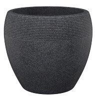 Кашпо для квітів Lineo пластик 30 гранітно-чорний 56524 Кашпо для квітів Lineo пластик 30 гранітно-чорний 56524