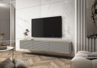 Тумба під телевізор навісна Perfect Home Оро / Oro 3-дверна RTV175 MDF Сірий (PFH-091365) Тумба під телевізор навісна Perfect Home Оро / Oro 3-дверна RTV175 MDF Сірий (PFH-091365)