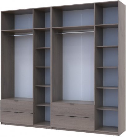 Комплект шаф для одягу Doros Лукас (2 шт.) 255х50х240 см Канноло (DRS-011851) Комплект шаф для одягу Doros Лукас (2 шт.) 255х50х240 см Канноло (DRS-011851)