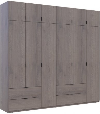 Комплект шаф для одягу Doros Лукас (2 шт.) 255х50х240 см Канноло (DRS-011851) Комплект шаф для одягу Doros Лукас (2 шт.) 255х50х240 см Канноло (DRS-011851)