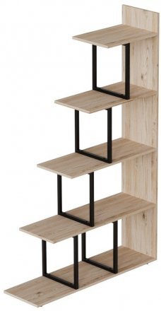 Етажерка Ferrum-decor Стелла 1600x1020x300 Чорний метал ДСП Дуб Сан-Марино (FRD-103464) Етажерка Ferrum-decor Стелла 1600x1020x300 Чорний метал ДСП Дуб Сан-Марино (FRD-103464)