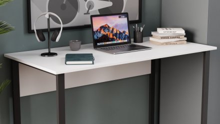 Комп'ютерний стіл Ferrum-decor Раян 75x120x70 чорний ДСП Сосна Кембра 16мм (FRD-103715)