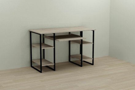 Письмовий стіл Ferrum-decor Тім 75x120x70 чорний ДСП Дуб Сонома 16мм (FRD-103971) Письмовий стіл Ferrum-decor Тім 75x120x70 чорний ДСП Дуб Сонома 16мм (FRD-103971)