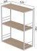 Книжкова полиця універсальна Ferrum-decor Стім 2 74x63x26 білий ДСП Дуб Сан-Марино 16мм (FRD-104110)
