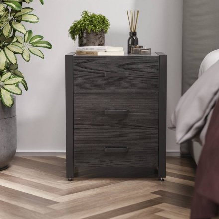 Тумба універсальна Ferrum-decor Вів'єн 3 50x41x40 чорний ДСП Сосна Кембра 16мм (FRD-104190) Тумба універсальна Ferrum-decor Вів'єн 3 50x41x40 чорний ДСП Сосна Кембра 16мм (FRD-104190)