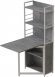 Стіл книжка з етажеркою Практик 2 Ferrum-decor 1555x640x990 Білий метал ДСП Бетон 16 мм (FRD-104638)