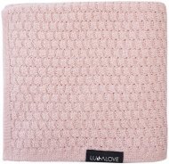 Плед плетений Premium Merino Butterfly 80x100 см Powder Pink lullalove-0567