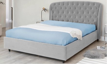 Простирадло на резинці Софт Найт блакитний трикотаж 160х200 см