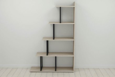 Етажерка Ferrum-decor Стелла 1600x1020x300 Чорний метал ДСП Дуб Сонома (FRD-103465) Етажерка Ferrum-decor Стелла 1600x1020x300 Чорний метал ДСП Дуб Сонома (FRD-103465)