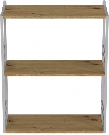 Книжкова полиця універсальна Ferrum-decor Стім 2 74x63x26 білий ДСП Дуб Артизан 16мм (FRD-104111) Книжкова полиця універсальна Ferrum-decor Стім 2 74x63x26 білий ДСП Дуб Артизан 16мм (FRD-104111)