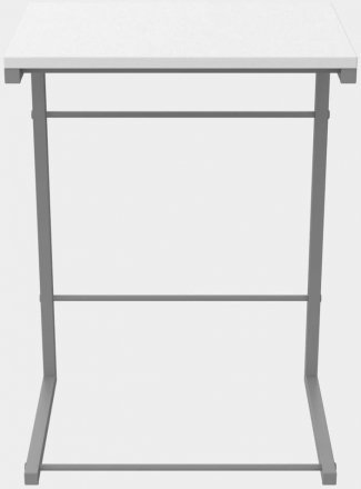Столик приставний Террі Ferrum-decor 650x440x330 Сірий метал ДСП Біле 16 мм (FRD-104662)