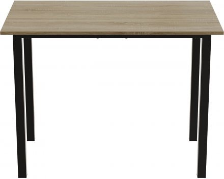 Стіл універсальний Knap Ferrum-decor 750x1400x700 Чорний метал ДСП Дуб Сонома 16 мм (FRD-106381)