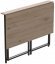 Стіл розкладний Моріс Ferrum-decor 750x1000x600 Чорний метал ДСП Дуб Сан-Марино 16 мм (FRD-104670)