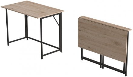 Стіл розкладний Моріс Ferrum-decor 750x1000x600 Чорний метал ДСП Дуб Сан-Марино 16 мм (FRD-104670) Стіл розкладний Моріс Ferrum-decor 750x1000x600 Чорний метал ДСП Дуб Сан-Марино 16 мм (FRD-104670)