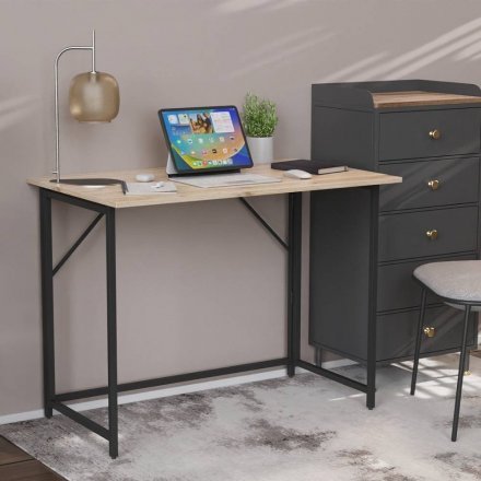 Стіл розкладний Моріс Ferrum-decor 750x1000x600 Чорний метал ДСП Дуб Сан-Марино 16 мм (FRD-104670) Стіл розкладний Моріс Ferrum-decor 750x1000x600 Чорний метал ДСП Дуб Сан-Марино 16 мм (FRD-104670)