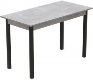 Стіл кухонний Ferrum-decor Маріо 75x120x80 Чорний ДСП Бетон 16мм (FRD-105590)