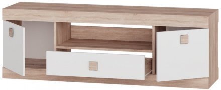 Тумба Еверест ТВ 1500 Соната 150х38х50 дуб сонома + білий (DTM-2262) Тумба Еверест ТВ 1500 Соната 150х38х50 дуб сонома + білий (DTM-2262)
