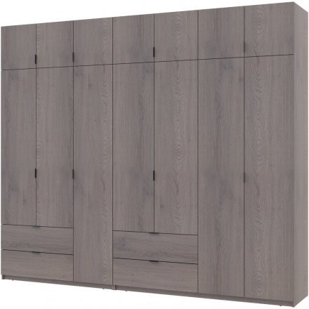 Комплект шаф для одягу Doros Лукас (2 шт.) 280х50х240 см Канноло (DRS-011853) Комплект шаф для одягу Doros Лукас (2 шт.) 280х50х240 см Канноло (DRS-011853)