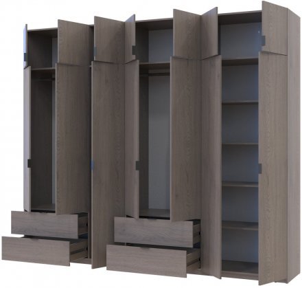 Комплект шаф для одягу Doros Лукас (2 шт.) 280х50х240 см Канноло (DRS-011853) Комплект шаф для одягу Doros Лукас (2 шт.) 280х50х240 см Канноло (DRS-011853)