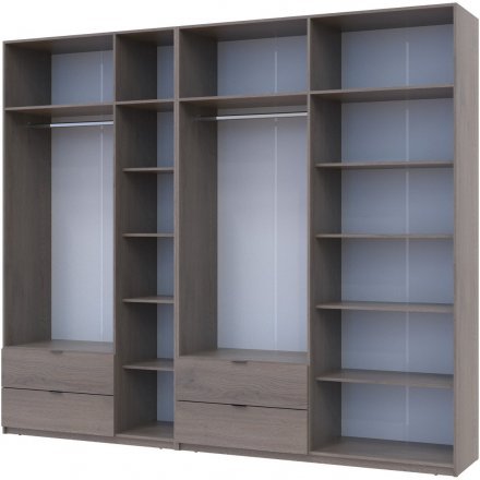 Комплект шаф для одягу Doros Лукас (2 шт.) 280х50х240 см Канноло (DRS-011853) Комплект шаф для одягу Doros Лукас (2 шт.) 280х50х240 см Канноло (DRS-011853)