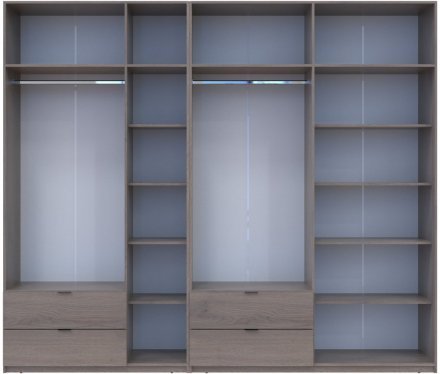 Комплект шаф для одягу Doros Лукас (2 шт.) 280х50х240 см Канноло (DRS-011853) Комплект шаф для одягу Doros Лукас (2 шт.) 280х50х240 см Канноло (DRS-011853)