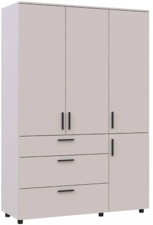 Шафа для одягу Doros Торн Кашемір 3 ДСП/3Ш (штанга) 135х51.6х200 (DRS-012061)