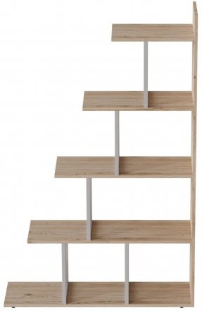 Етажерка Ferrum-decor Стелла 1600x1020x300 Білий метал ДСП Дуб Сан-Марино (FRD-103467)