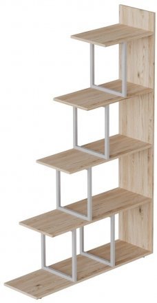 Етажерка Ferrum-decor Стелла 1600x1020x300 Білий метал ДСП Дуб Сан-Марино (FRD-103467)
