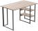 Комп'ютерний стіл Ferrum-decor Кевін 75x140x70 чорний ДСП Дуб Сан-Марино 32мм (FRD-103845)