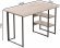 Комп'ютерний стіл Ferrum-decor Кевін 75x140x70 чорний ДСП Дуб Сан-Марино 32мм (FRD-103845)