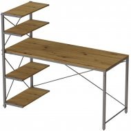 Комп'ютерний стіл Ferrum-decor Джек 75x140x60 Сірий ДСП Артизан (FRD-104419) Комп'ютерний стіл Ferrum-decor Джек 75x140x60 Сірий ДСП Артизан (FRD-104419)