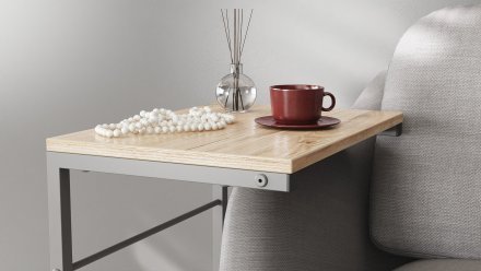 Столик приставний Террі Ferrum-decor 650x440x330 Сірий метал ДСП Дуб Сан-Марино 16 мм (FRD-104663) Столик приставний Террі Ferrum-decor 650x440x330 Сірий метал ДСП Дуб Сан-Марино 16 мм (FRD-104663)