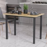 Стіл універсальний Knap Ferrum-decor 750x1400x700 Чорний метал ДСП Дуб Артизан 16 мм (FRD-106383) Стіл універсальний Knap Ferrum-decor 750x1400x700 Чорний метал ДСП Дуб Артизан 16 мм (FRD-106383)