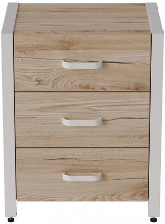 Тумба універсальна Ferrum-decor Вів'єн 3 50x41x40 білий ДСП Дуб Сан-Марино 16мм (FRD-104192) Тумба універсальна Ferrum-decor Вів'єн 3 50x41x40 білий ДСП Дуб Сан-Марино 16мм (FRD-104192)
