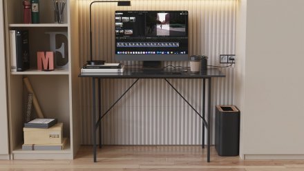 Стіл письмовий Line Тайм Ferrum-decor 750x1200x500 Чорний метал ДСП Сосна Кембра 16 мм (FRD-104880) Стіл письмовий Line Тайм Ferrum-decor 750x1200x500 Чорний метал ДСП Сосна Кембра 16 мм (FRD-104880)