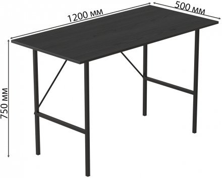 Стіл письмовий Line Тайм Ferrum-decor 750x1200x500 Чорний метал ДСП Сосна Кембра 16 мм (FRD-104880) Стіл письмовий Line Тайм Ferrum-decor 750x1200x500 Чорний метал ДСП Сосна Кембра 16 мм (FRD-104880)