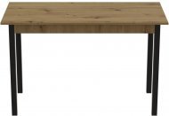Стіл кухонний Ferrum-decor Маріо 75x120x70 Чорний ДСП Дуб Артизан 16мм (FRD-105733) Стіл кухонний Ferrum-decor Маріо 75x120x70 Чорний ДСП Дуб Артизан 16мм (FRD-105733)