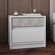 Тумба приліжкова Еверест Стайл-500 50,2х39х44,2 см Німфея Альба (білий)/Бетон (DTM-071154) Тумба приліжкова Еверест Стайл-500 50,2х39х44,2 см Німфея Альба (білий)/Бетон (DTM-071154)