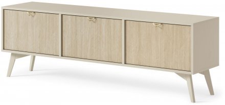 Тумба під ТВ Perfect Home Форест / Forest RTV158 3-дверна Беж пісочний/ялиця сканді (PFH-091479)