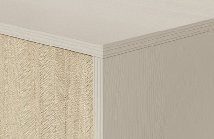 Тумба під ТВ Perfect Home Форест / Forest RTV158 3-дверна Беж пісочний/ялиця сканді (PFH-091479)