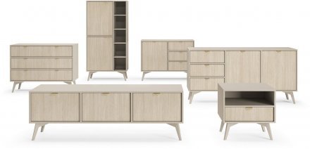 Тумба під ТВ Perfect Home Форест / Forest RTV158 3-дверна Беж пісочний/ялиця сканді (PFH-091479)