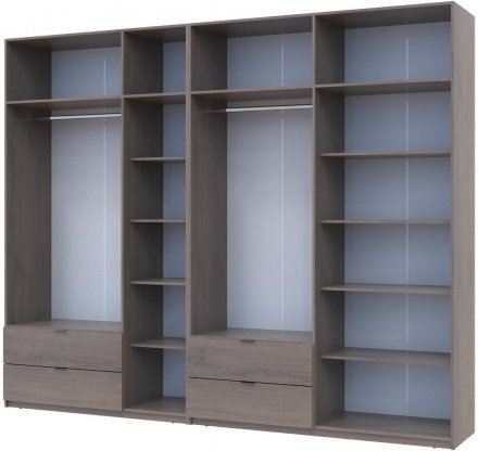 Комплект шаф для одягу Doros Лукас (2 шт.) 295х50х240 см Канноло (DRS-011854) Комплект шаф для одягу Doros Лукас (2 шт.) 295х50х240 см Канноло (DRS-011854)