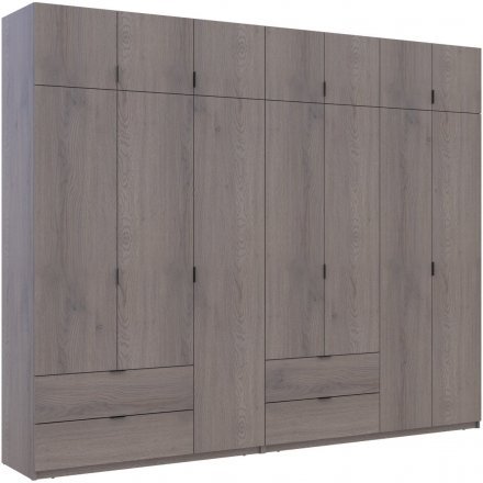 Комплект шаф для одягу Doros Лукас (2 шт.) 295х50х240 см Канноло (DRS-011854) Комплект шаф для одягу Doros Лукас (2 шт.) 295х50х240 см Канноло (DRS-011854)